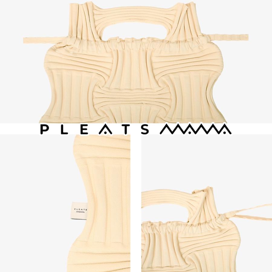 2026新ブランド！保証付 返品OK  PLEATS MAMA プリーツママ 日本 正規品  初上陸ブランド Big Bow Bag ニットバッグ 編み込み 大きめ トート ハンドバッグの画像