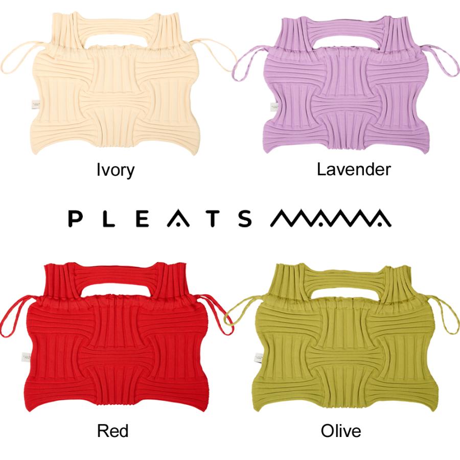 2026新ブランド！保証付 返品OK  PLEATS MAMA プリーツママ 日本 正規品  初上陸ブランド Big Bow Bag ニットバッグ 編み込み 大きめ トート ハンドバッグの画像