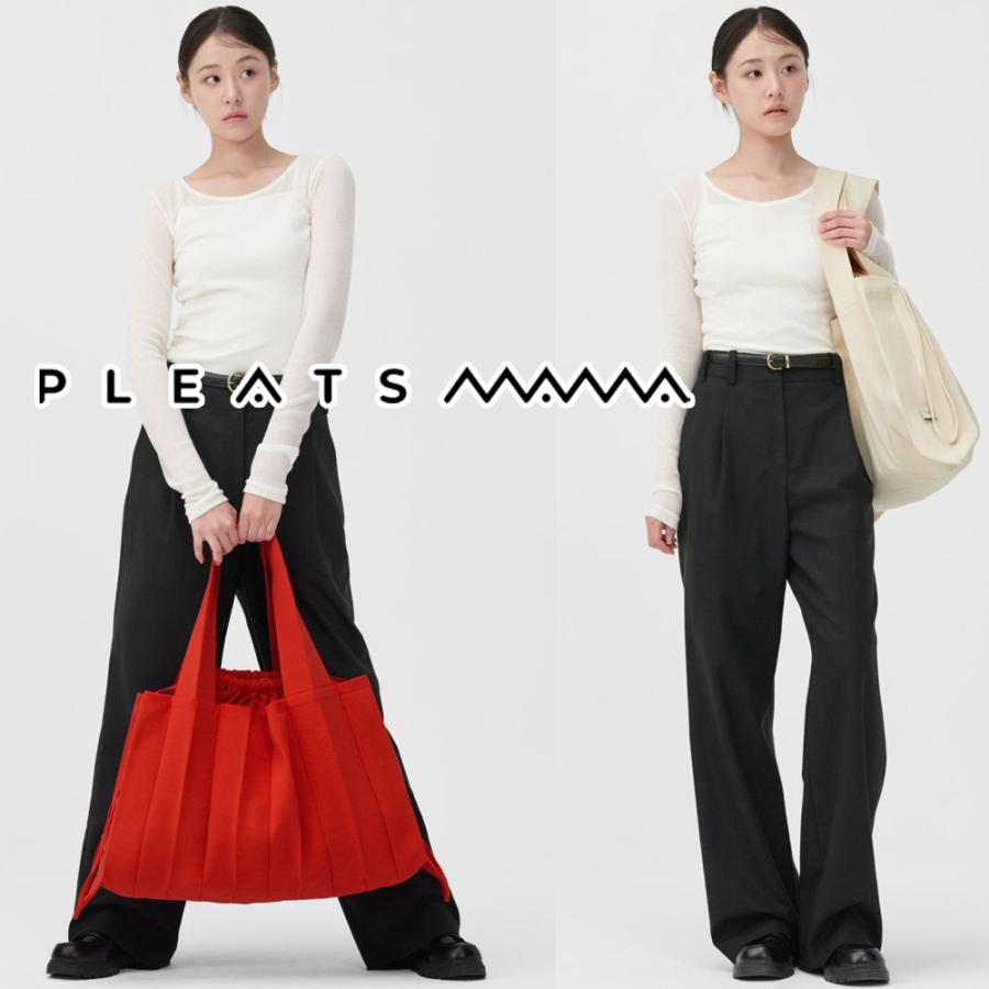 2026 保証付 返品OK PLEATS MAMA プリーツママ 日本 正規品 Big Shoulder Bag ニットバッグ 編み込み ビッグ ショルダーバッグ 大きめ トートバッグ_6