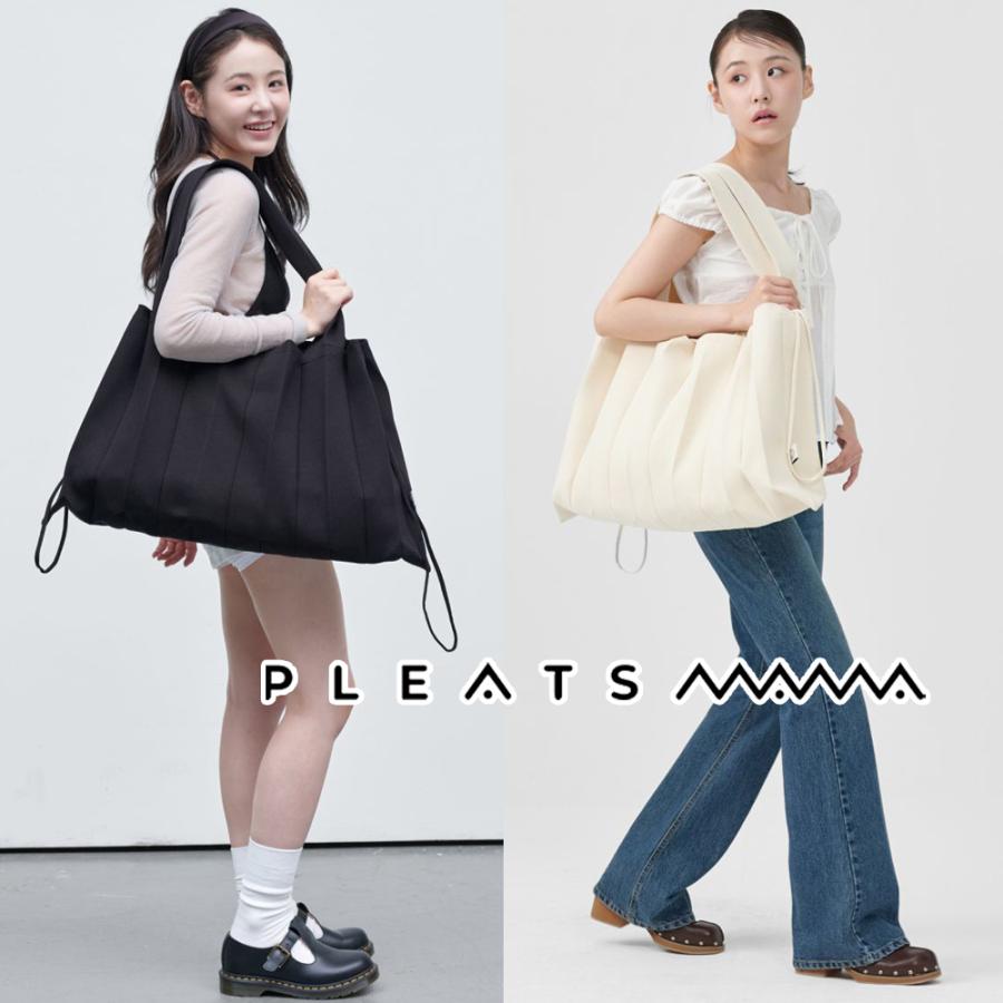 2026 保証付 返品OK PLEATS MAMA プリーツママ 日本 正規品 Big Shoulder Bag ニットバッグ 編み込み ビッグ ショルダーバッグ 大きめ トートバッグ_5
