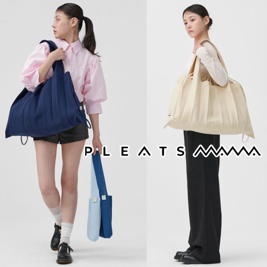 2026 保証付 返品OK PLEATS MAMA プリーツママ 日本 正規品 Big Shoulder Bag ニットバッグ 編み込み ビッグ ショルダーバッグ 大きめ トートバッグ_2