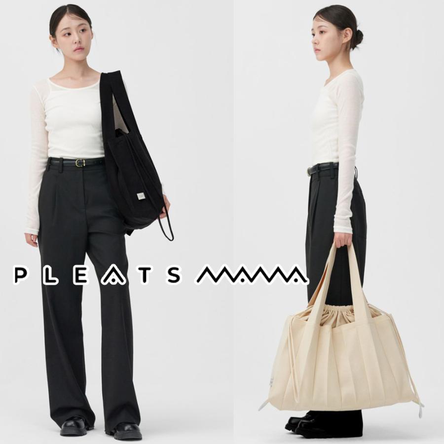 2026 保証付 返品OK PLEATS MAMA プリーツママ 日本 正規品 Big Shoulder Bag ニットバッグ 編み込み ビッグ ショルダーバッグ 大きめ トートバッグ_8