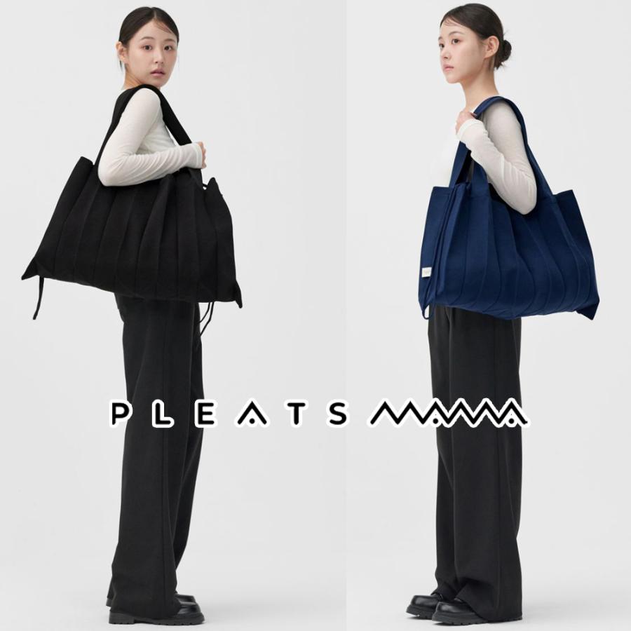2026 保証付 返品OK PLEATS MAMA プリーツママ 日本 正規品 Big Shoulder Bag ニットバッグ 編み込み ビッグ ショルダーバッグ 大きめ トートバッグ_9