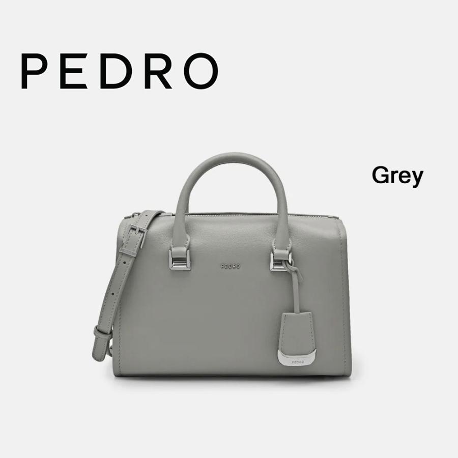 保証付 返品OK 日本　正規品 日本未入荷ブランド PEDRO ペドロ PW2-66390007 ロゴ Studio Ava Leather Bowling Bag ボウリングバッグ ハンドバック