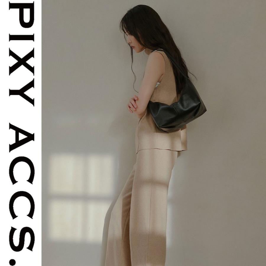 保証付 返品OK  日本正規代理店  2024 PIXY ACCS. ピクシーアックス  TP230005 レディース リッチ ロゴ レザーショルダーバッグ トートバッグ エレガント｜angelina｜07