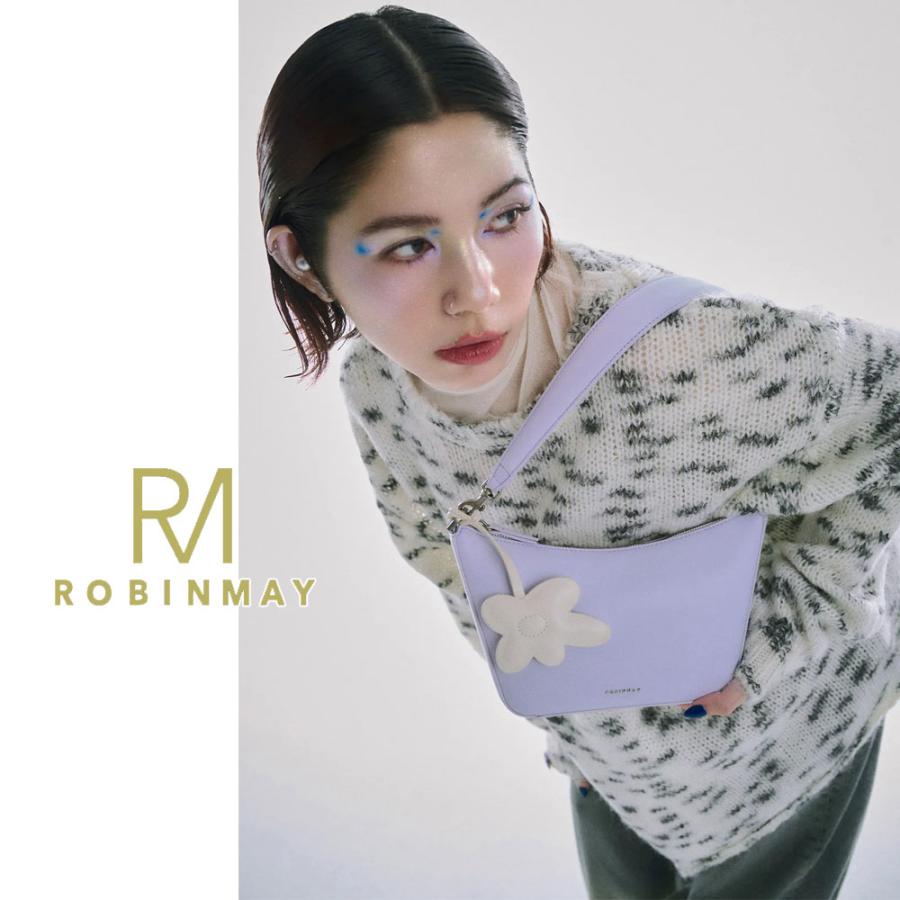追跡有★ROBINMAY お花チャーム付 2WAY ショルダーバッグ WB118 保証付 返品OK 正規品 2025 ROBINMAY ロビンメイ WB118 paint my