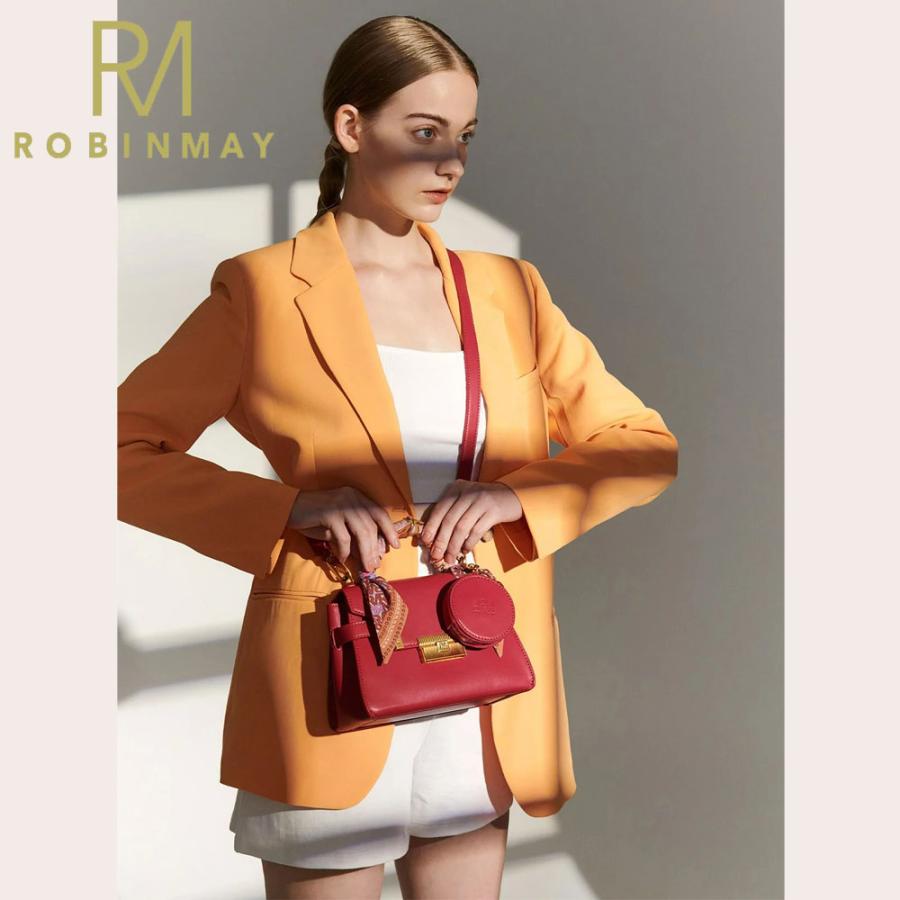 【美品】ロビンメイ C253 スカーフ　ショルダーバッグ　ROBINMAY 保証付 返品OK 正規品取扱店 2025 ROBINMAY ロビンメイ C253