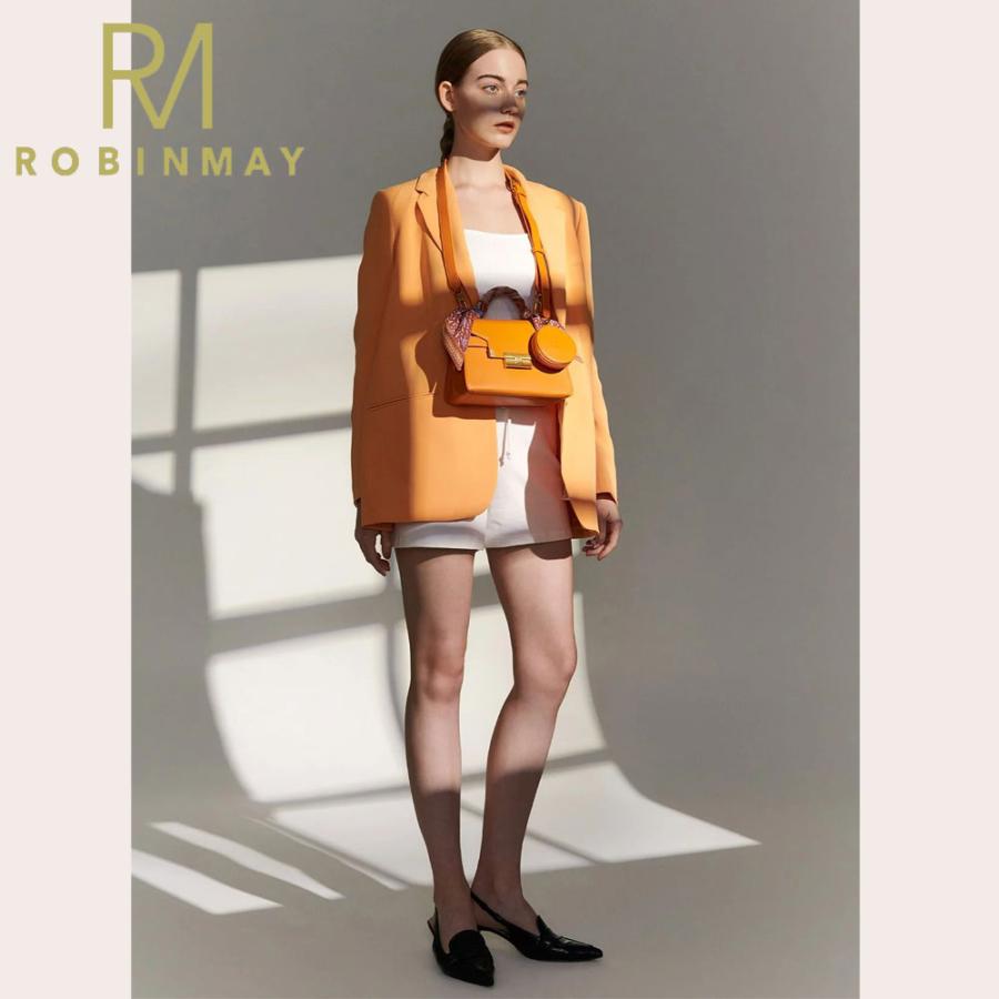 【美品】ロビンメイ C253 スカーフ　ショルダーバッグ　ROBINMAY 保証付 返品OK 正規品取扱店 2025 ROBINMAY ロビンメイ C253