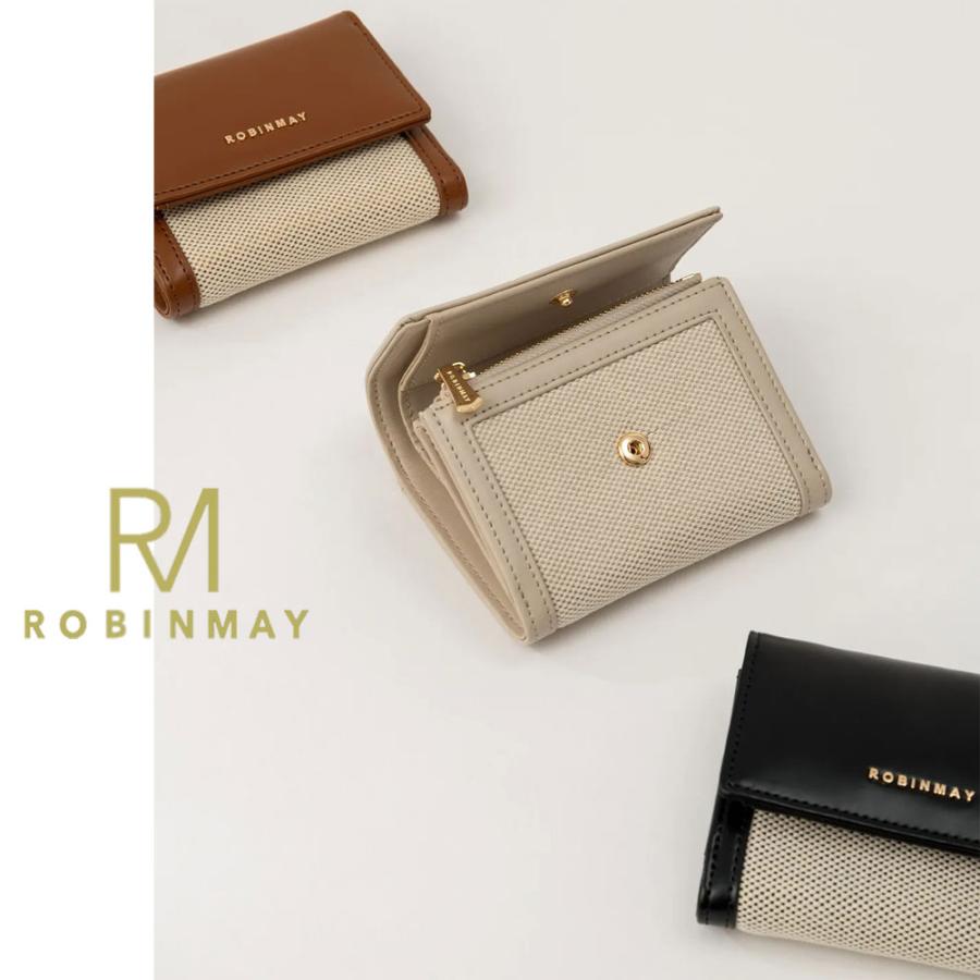 ロビンメイ　三つ折り財布 楽天市場】保証付 返品OK 正規品 ROBINMAY ロビンメイ WL057 柏林麻布
