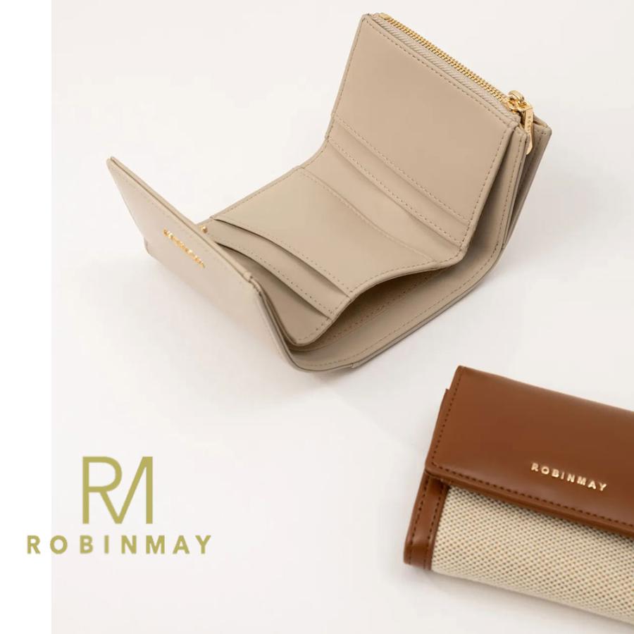 保証付 返品OK 正規品 ROBINMAY ロビンメイ WL057 柏林麻布真皮短夾