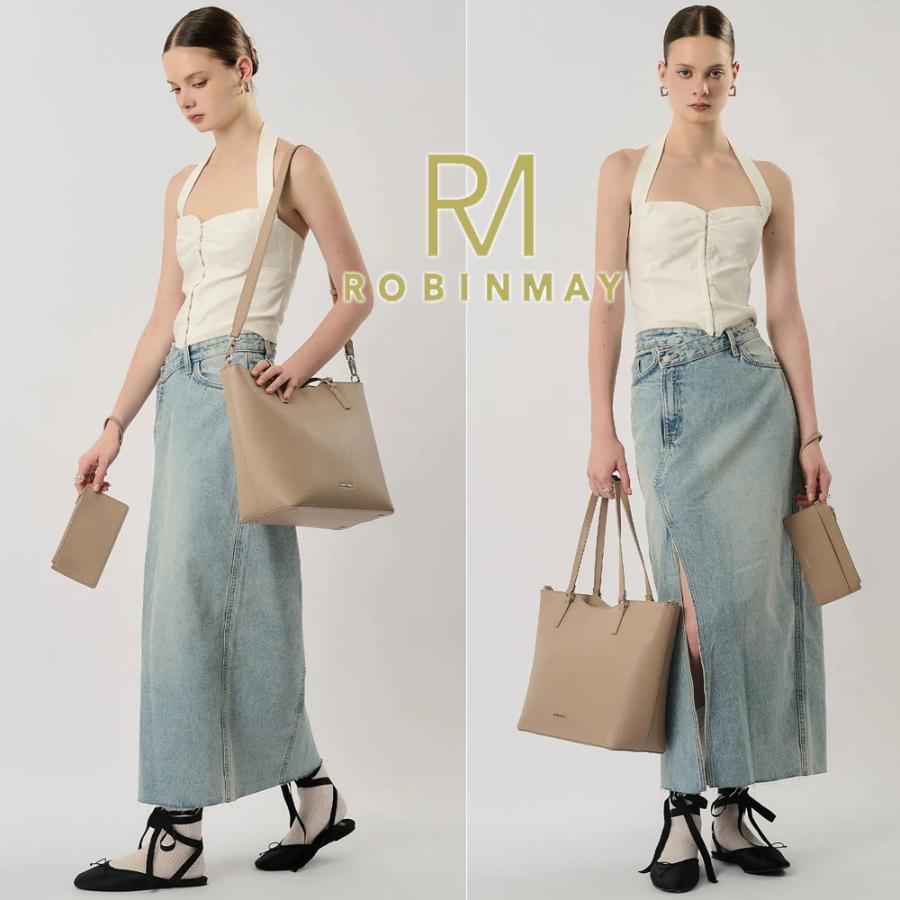 保証付 返品OK 正規品取扱店  ROBINMAY　ロビンメイ B167 Auer Tote Bag レディース トートバッグ 大きめ A4 ショルダー ポーチ付き 大容量 春夏秋冬の画像