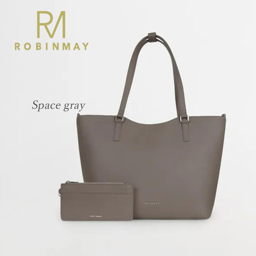 保証付 返品OK 正規品取扱店  ROBINMAY　ロビンメイ B167 Auer Tote Bag レディース トートバッグ 大きめ A4 ショルダー ポーチ付き 大容量 春夏秋冬の画像