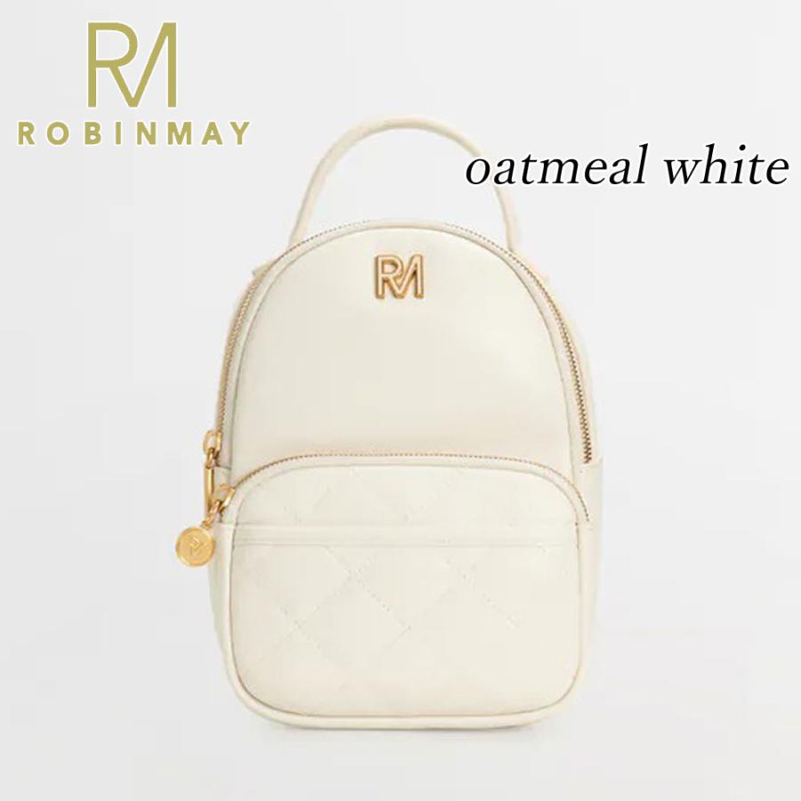 保証付 返品OK 正規品 ROBINMAY　ロビンメイ D112 魔娜後背包 レディース RMロゴ レトロ リュック クラシカル 春夏秋冬 ヴィーガンレザー バックパック_7