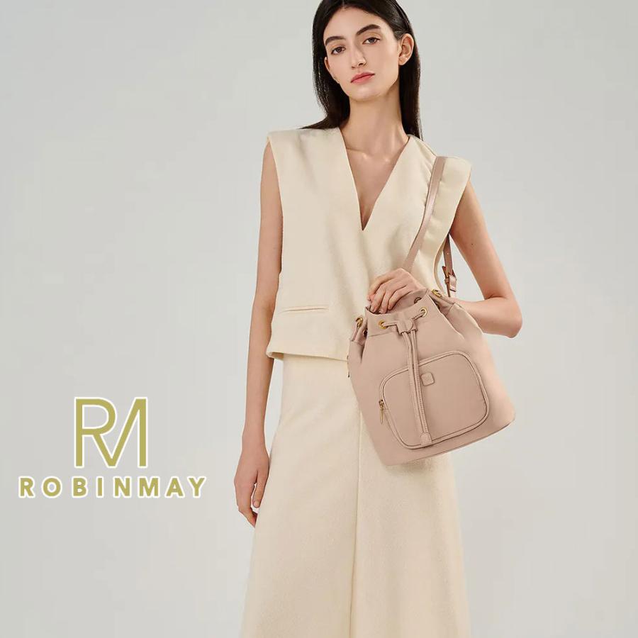 保証付 返品OK 正規品 ROBINMAY ロビンメイ Z433 艾蜜莉水桶肩背包 L