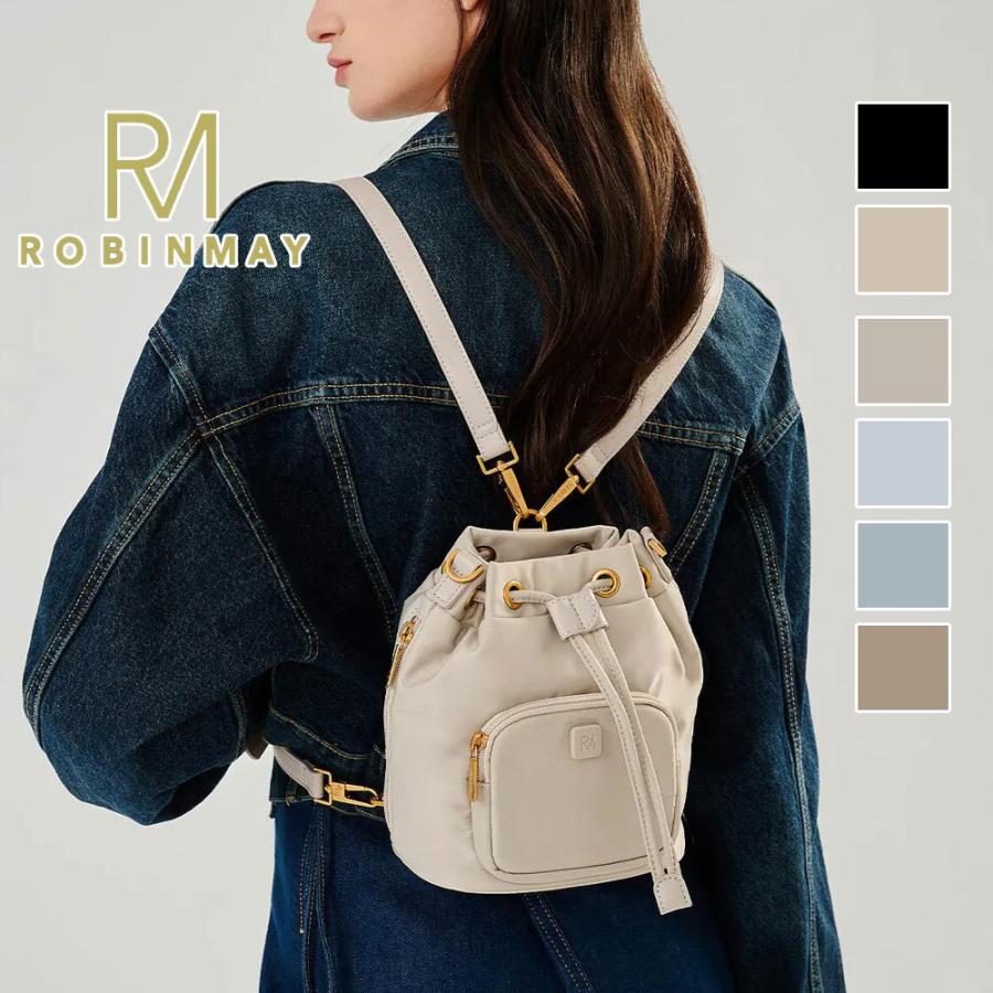 保証付 返品OK 正規品 ROBINMAY ロビンメイ Z434 艾蜜莉水桶肩背包 M