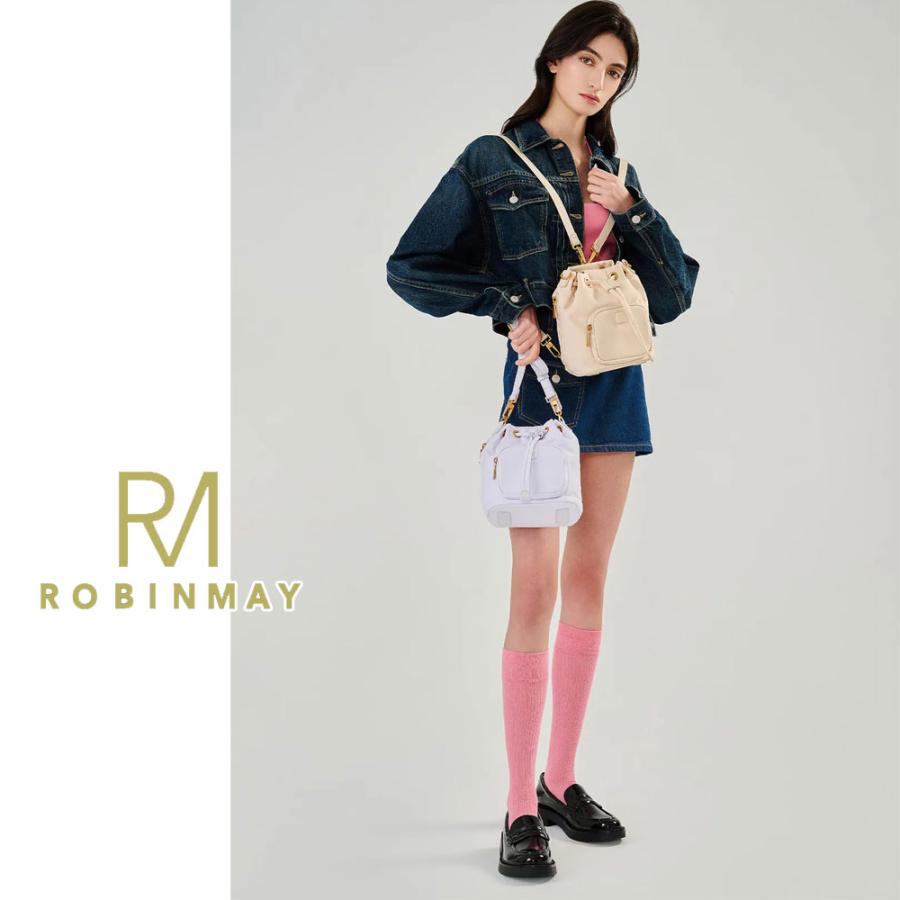 保証付 返品OK 正規品 ROBINMAY ロビンメイ Z434 艾蜜莉水桶肩背包 M