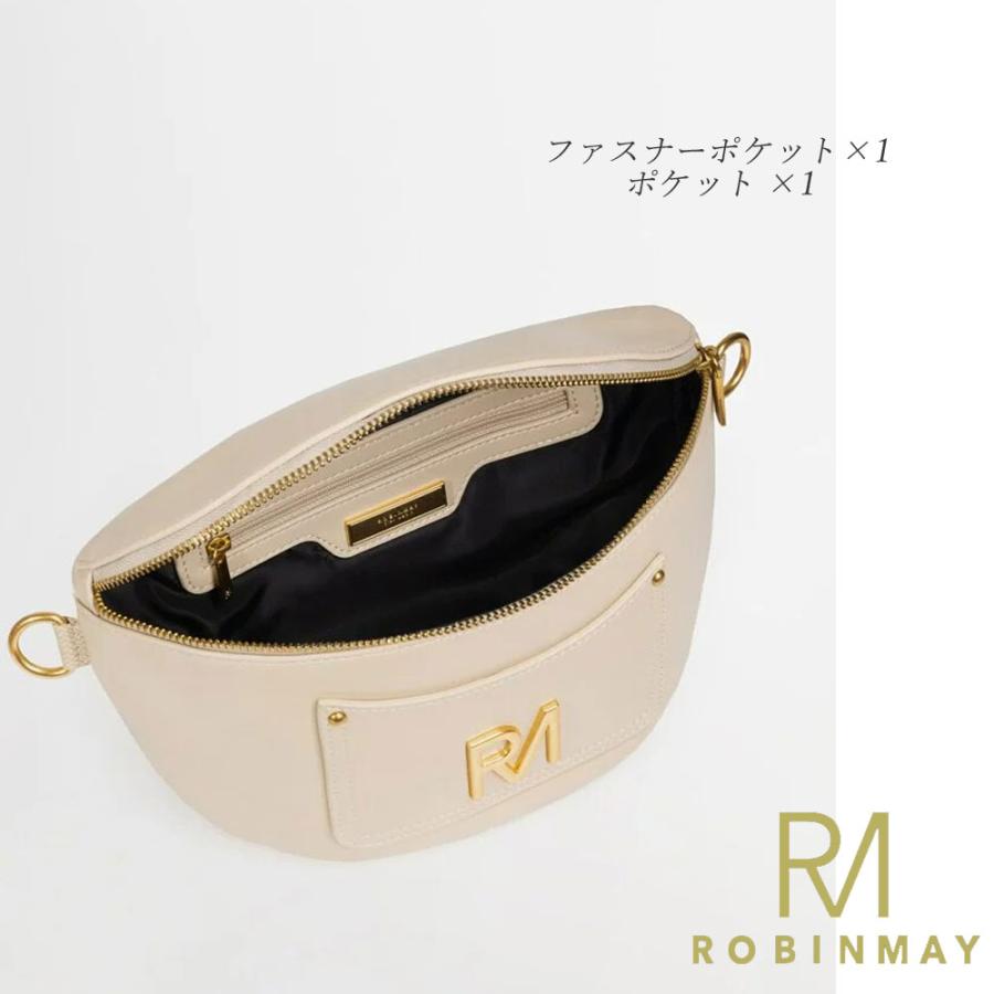 保証付 返品OK 正規品 ROBINMAY ロビンメイ I033  レディース RMロゴ ジャガードロゴ刺繍ショルダー ナナメショルダー サコッシュ ボディバッグの画像