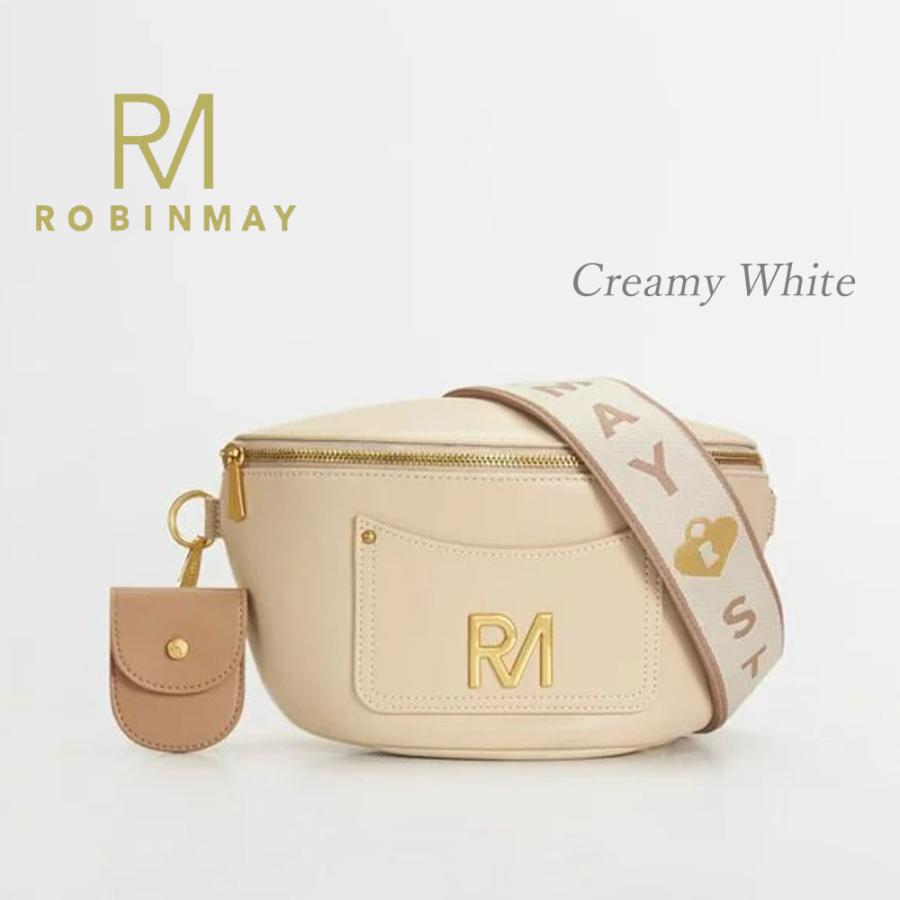 保証付 返品OK 正規品 ROBINMAY ロビンメイ I033  レディース RMロゴ ジャガードロゴ刺繍ショルダー ナナメショルダー サコッシュ ボディバッグの画像