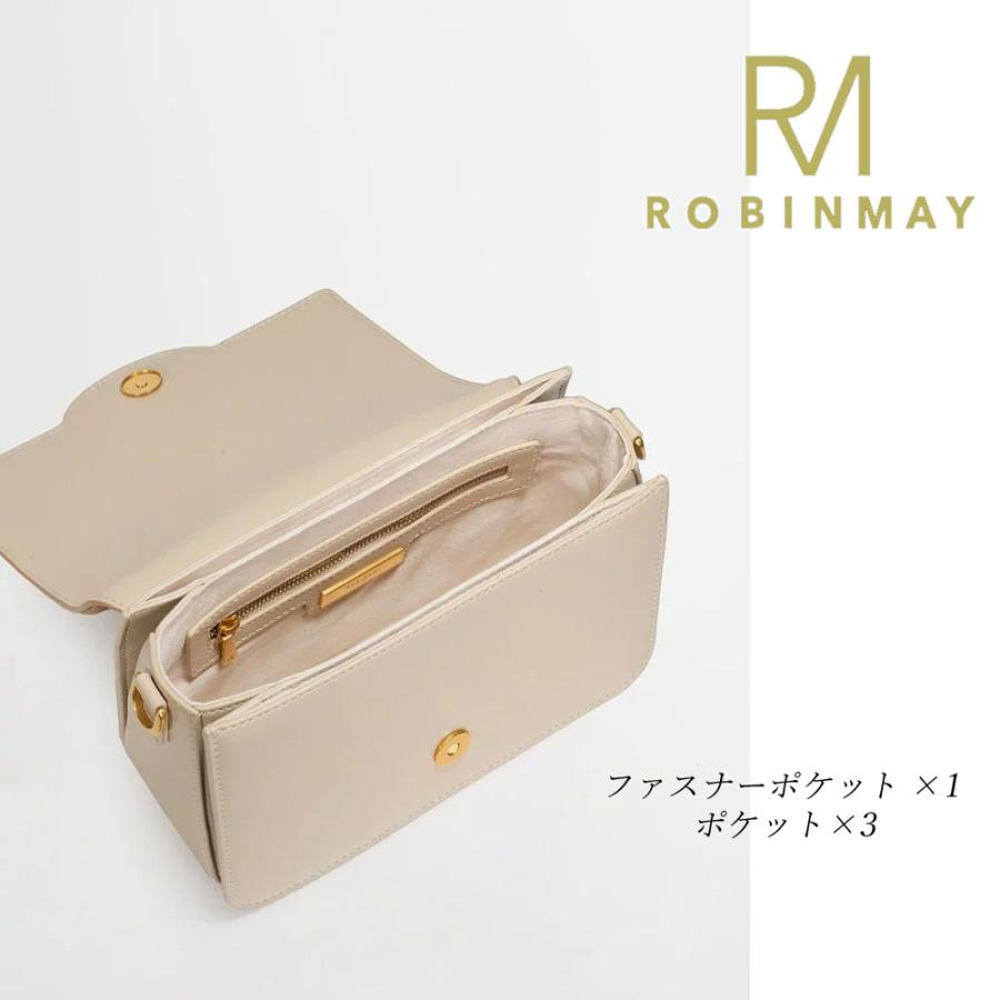 保証付 返品OK  正規品  ROBINMAY ロビンメイ  C216 Mora レディース RMロゴショルダー バイカラー スクエアハンドバッグ ツートーン 2way バック 鞄 台湾の画像