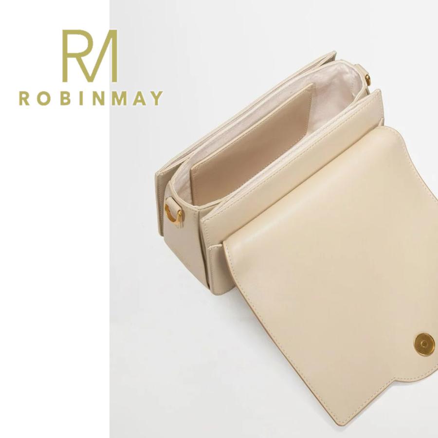 保証付 返品OK  正規品  ROBINMAY ロビンメイ  C216 Mora レディース RMロゴショルダー バイカラー スクエアハンドバッグ ツートーン 2way バック 鞄 台湾の画像