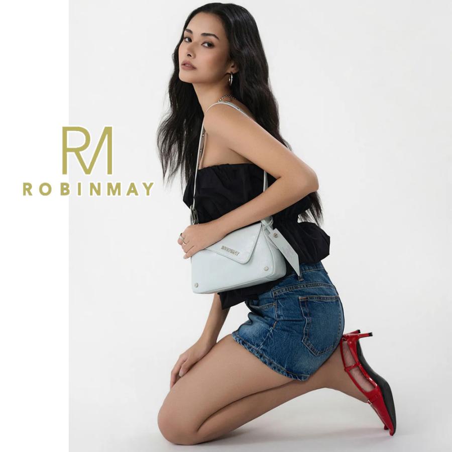 保証付 返品OK 正規品 ROBINMAY ロビンメイ WB131 My Fate肩背包 レディース RMロゴ ショルダーバッグ ロゴストラップ ハンドバッグ 2WAY シュファ_4