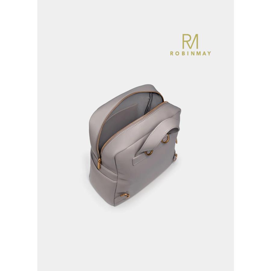 保証付 返品OK 正規品 ROBINMAY ロビンメイ D118 レディース ボックス型リュックサック バックパック クラシカル ビジネスバッグ スクエアバッグ_15