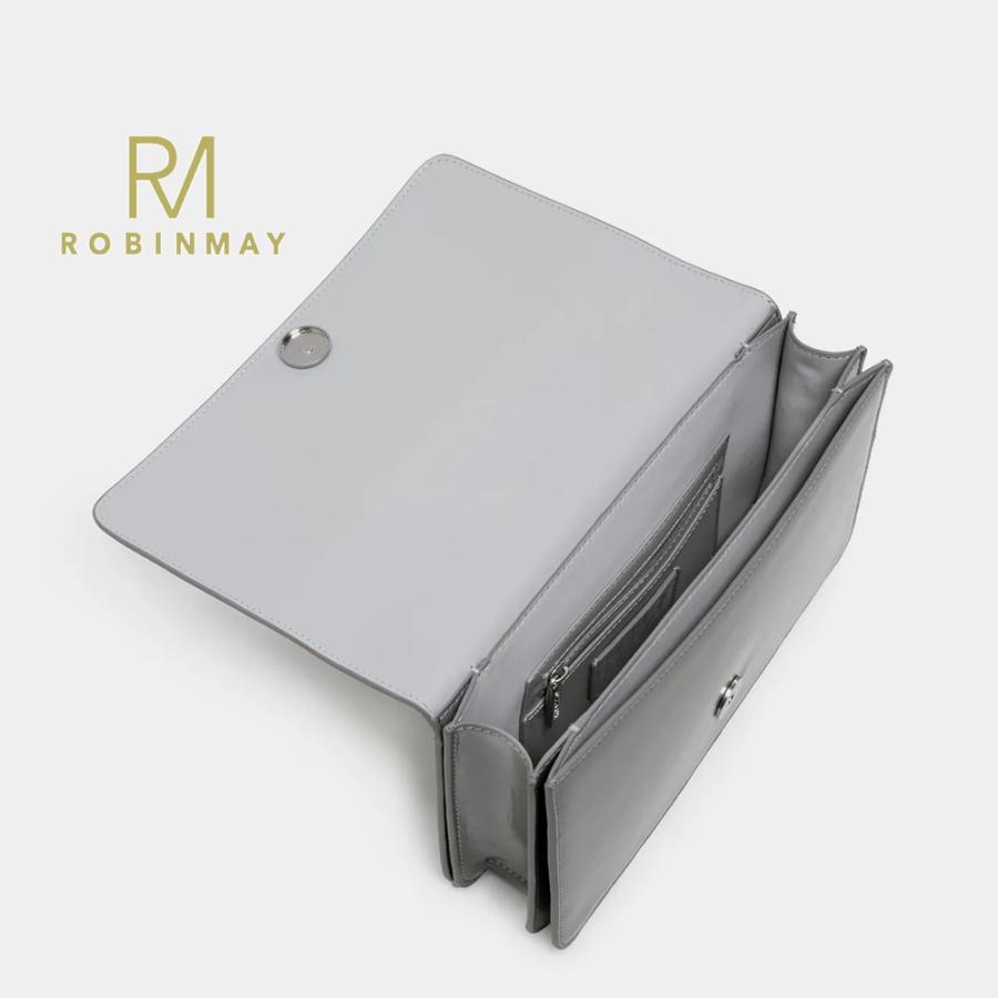 保証付 返品OK  正規品  ROBINMAY ロビンメイ  WB161 2WAY スクエアショルダーバッグ RM ビーガンレザー バック 大人クラシック チェーンショルダーの画像