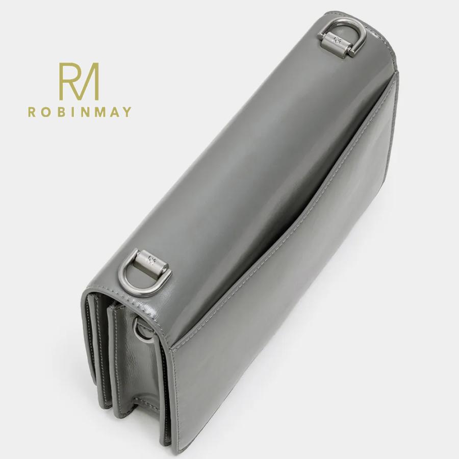 保証付 返品OK  正規品  ROBINMAY ロビンメイ  WB161 2WAY スクエアショルダーバッグ RM ビーガンレザー バック 大人クラシック チェーンショルダーの画像