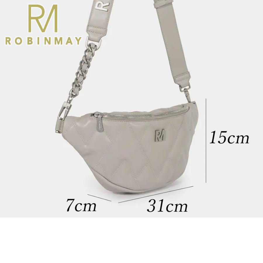 保証付 返品OK 正規品 ROBINMAY ロビンメイ I059 キルティングショルダーバッグ RMロゴショルダー チェストバッグ ナナメ掛けショルダー サコッシュ_11