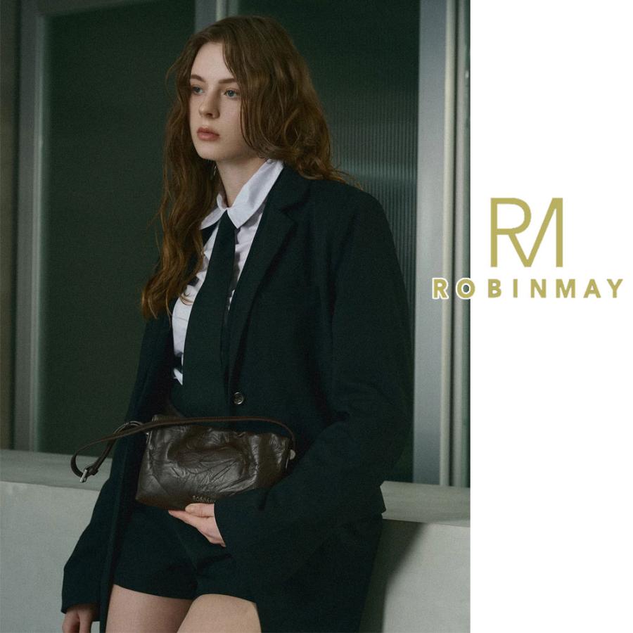 保証付 返品OK  正規品 ROBINMAY　ロビンメイ  TWB001 1624雲?包(頭層皮) レディース  スクエアバッグ ミニバッグ ショルダーバッグ 本革 レザー シワ加工の画像