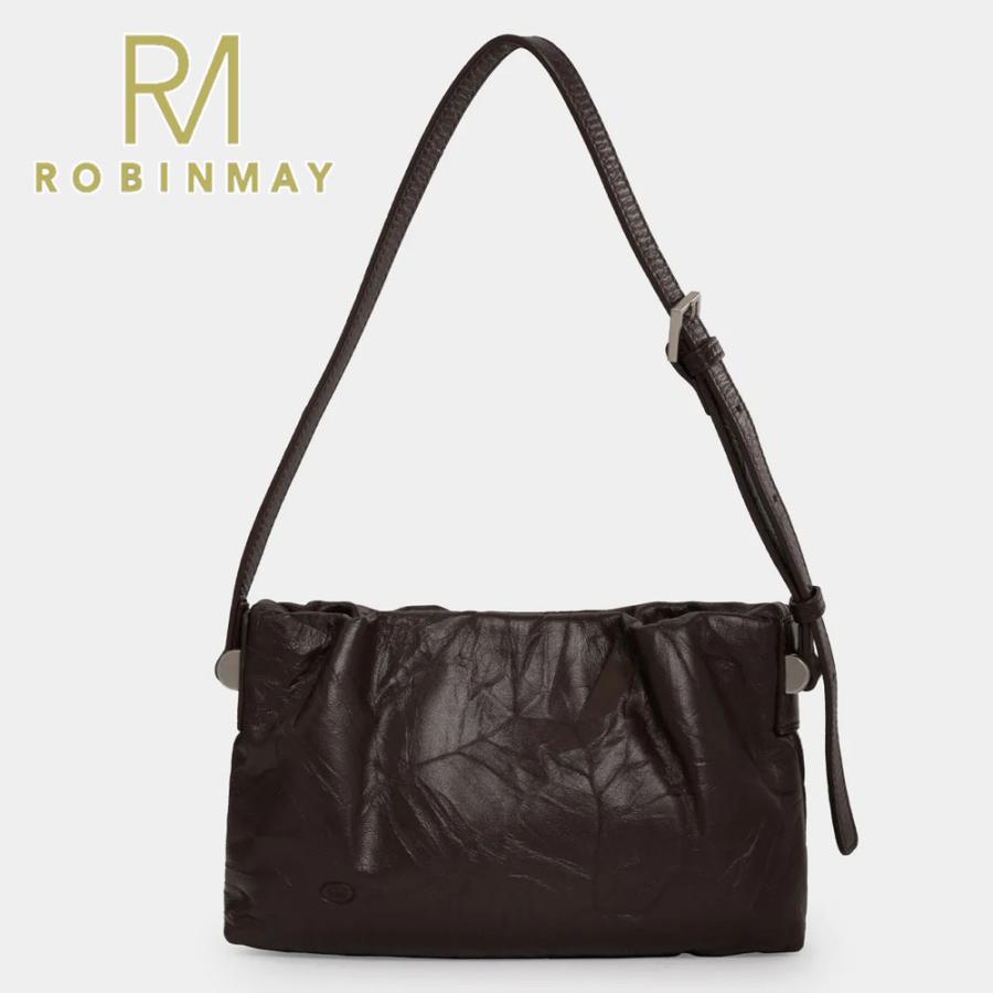 保証付 返品OK  正規品 ROBINMAY　ロビンメイ  TWB001 1624雲?包(頭層皮) レディース  スクエアバッグ ミニバッグ ショルダーバッグ 本革 レザー シワ加工の画像