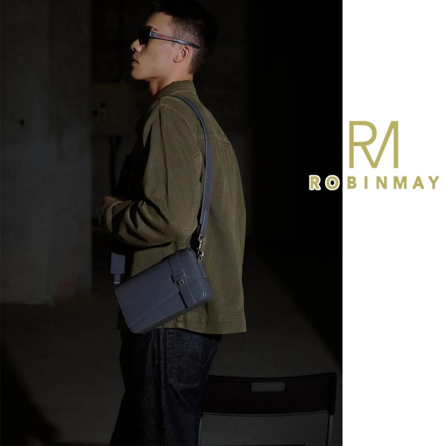 保証付 返品OK 正規品 ROBINMAY ロビンメイ EC002 〓希斜背包 メンズ
