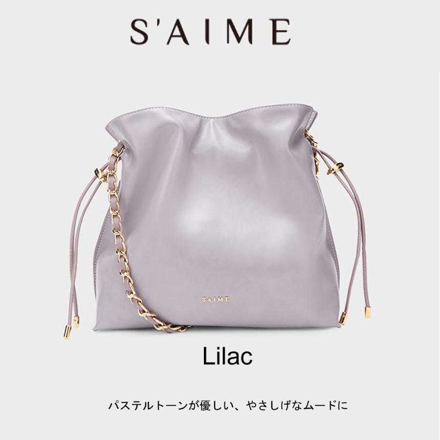 2026新ブランド！ 保証付 返品OK セメ S’AIME 日本 正規品  日本未入荷ブランド 2WAY ドローストリングバッグ S 巾着バッグ チェーンバッグ SBG35-A1168Sの画像