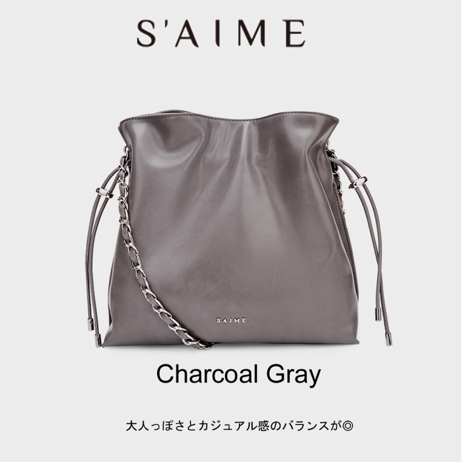 2026新ブランド！ 保証付 返品OK セメ S’AIME 日本 正規品  日本未入荷ブランド 2WAY ドローストリングバッグ S 巾着バッグ チェーンバッグ SBG35-A1168Sの画像