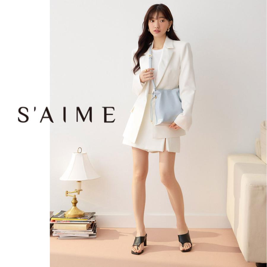 2026新ブランド！ 保証付 返品OK セメ S’AIME 日本 正規品  日本未入荷ブランド 2WAY ドローストリングバッグ S 巾着バッグ チェーンバッグ SBG35-A1168Sの画像