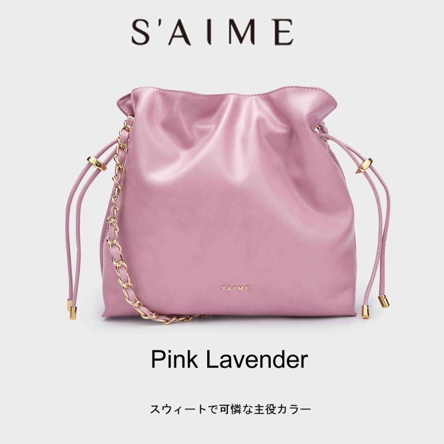 2026新ブランド！ 保証付 返品OK セメ S’AIME 日本 正規品  日本未入荷ブランド 2WAY ドローストリングバッグ S 巾着バッグ チェーンバッグ SBG35-A1168Sの画像