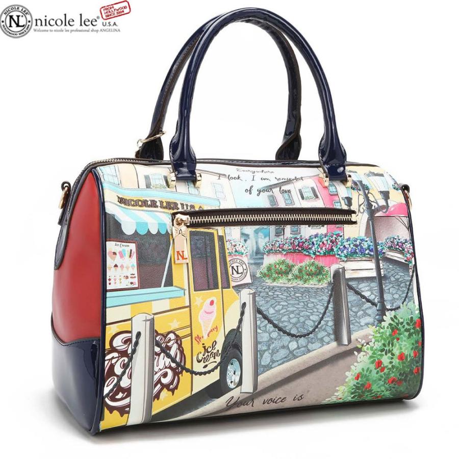 数量限定！NICOLE LEE ニコールリー CSM16201 COZY STREET IN MILAN レディース ミラノ ガール ミニボストン  ハンドバッグ ショルダー