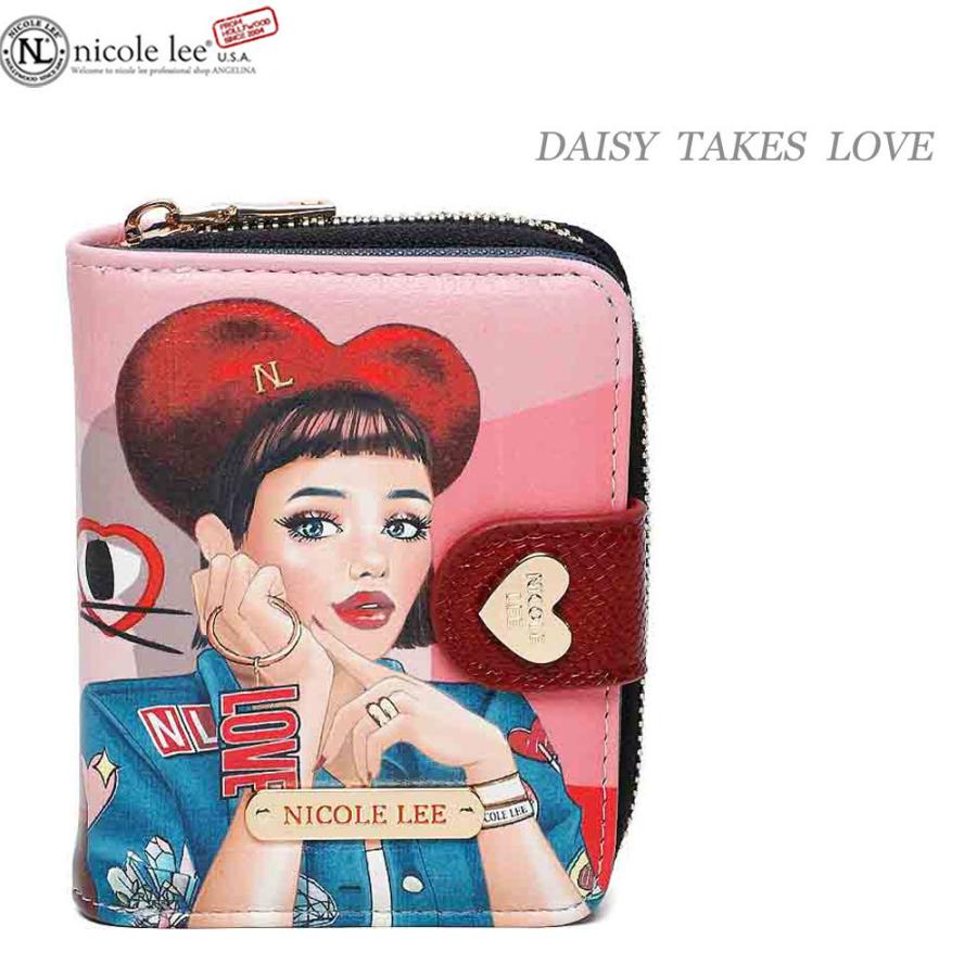 ジンNICOLE Lee財布 Amazon.com: NICOLE LEE Bifold Flap Wallet with Detachable Wristlet