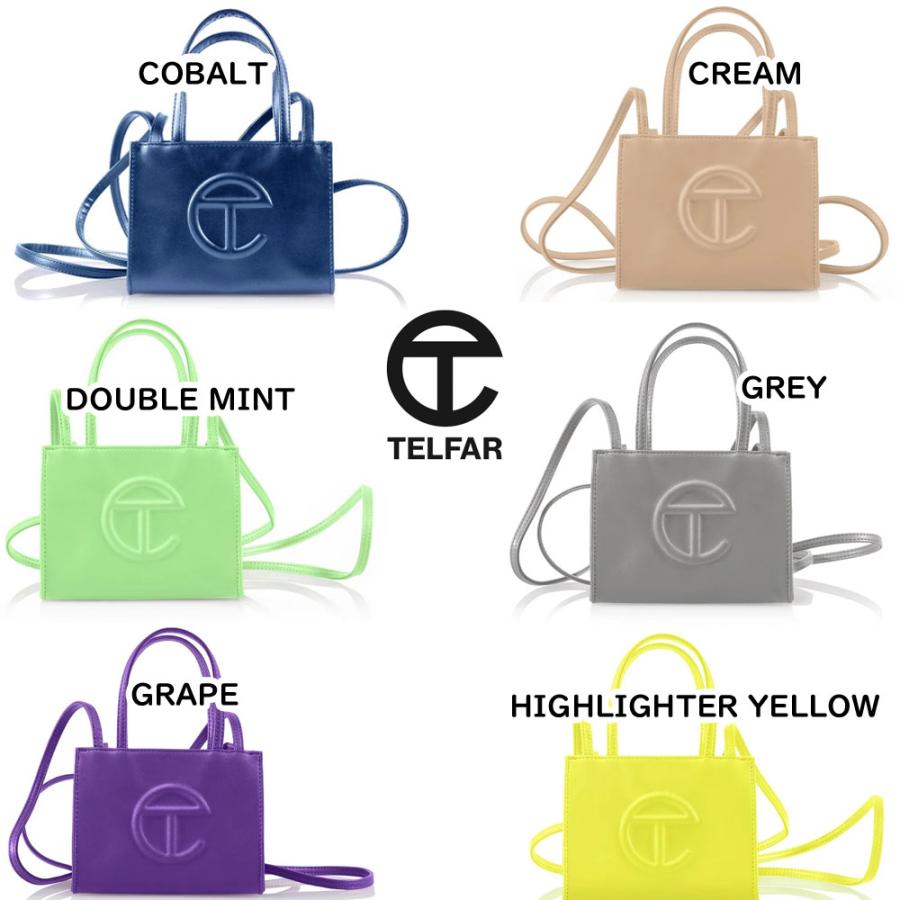 [新品未使用] Telfar テルファーショッピングバッグスモール シルバー 即お届 Telfar テルファースモール ショッピングバッグ シルバー