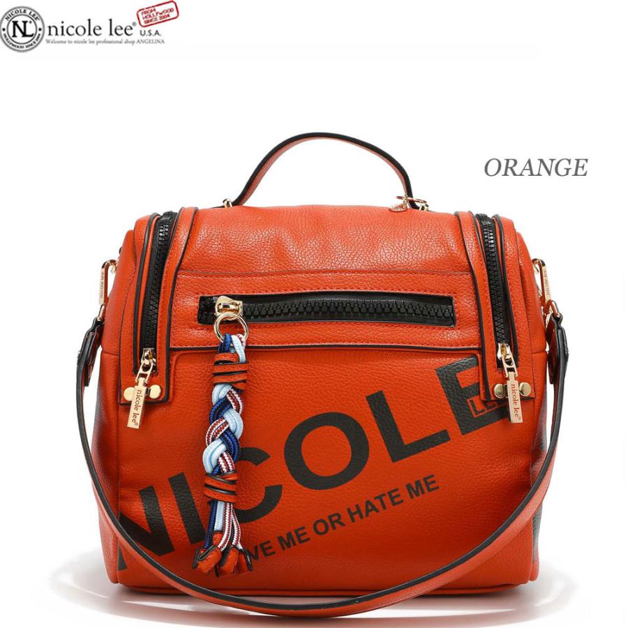 数量限定 NICOLE LEE ニコールリー P16463 KAI レディース ビッグロゴ ミニリュック リュックサック 三つ編みストラップ 春夏秋冬 ビーガンレザー_9