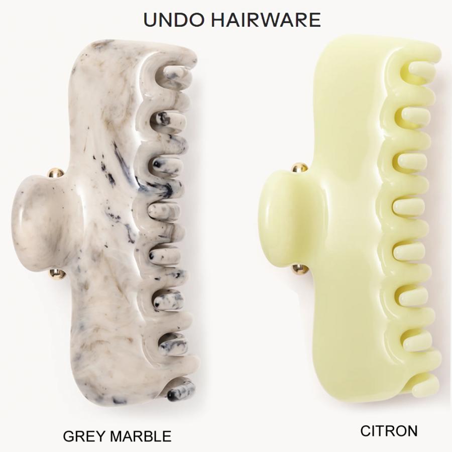 UNDO HAIRWARE ヘアクリップ　NO.4 グレーマーブル Undo Hairware】 No.4 Claw ヘアクリップ *送料無料* (UNDO HAIRWARE
