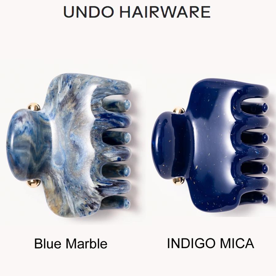UNDO HAIRWARE マーブルブルーヘアクリップ 2026新ブランド！保証付 返品OK Undo Hairware ウンドヘアウェア 日本