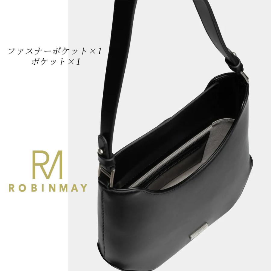 保証付 返品OK 正規品 2023 ROBINMAY ロビンメイ WB080 レディース RMロゴ ショルダーバッグ 春夏秋冬 ビーガンレザー ...