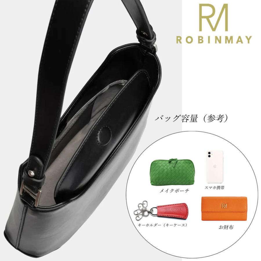 保証付 返品OK 正規品 2023 ROBINMAY ロビンメイ WB080 レディース RMロゴ ショルダーバッグ 春夏秋冬 ビーガンレザー ...