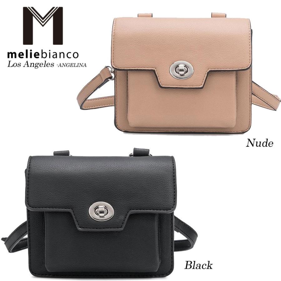 限定品 Melie Bianco（メリービアンコ）Y2055 Lara レディース スクエアショルダーバッグ ボディーバッグ ウエストポーチ ヴィーガンレザー バッグ  ビーガン melie bianco（メリービアンコ） 限定品 Melie Bianco（メリービアンコ
