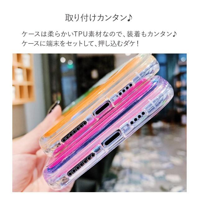 iPhone X ケース おしゃれ 名入れ ネオンカラー スマホケース iphonexr iphone xs max ケース カバー iPhone XS XR7 8 8Plus 7 7Plus スマホカバー TPU｜angelique-girlish｜11