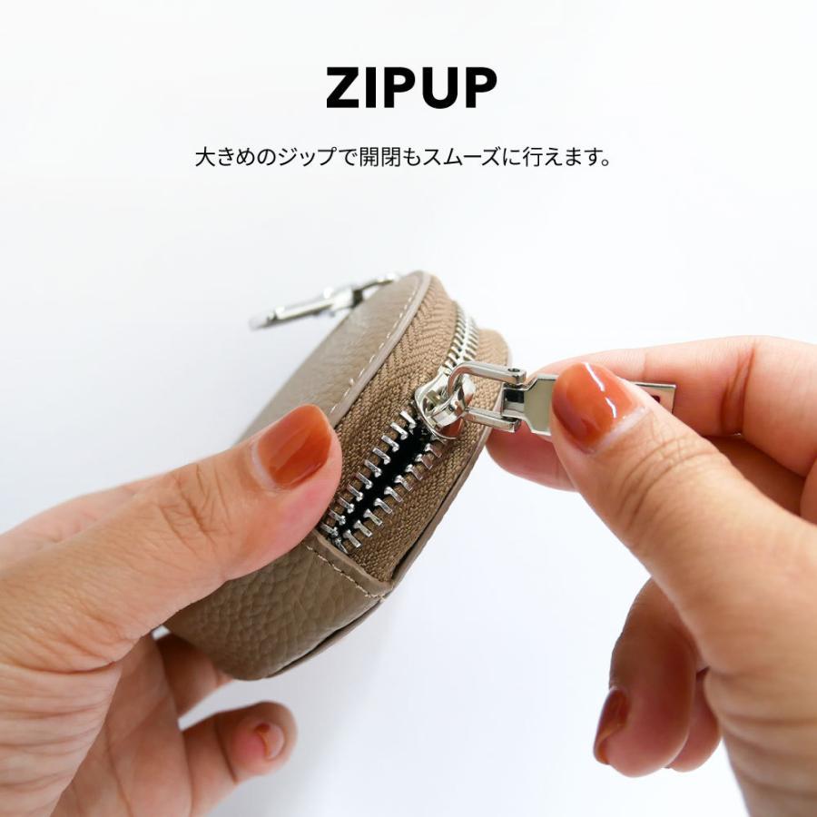 PICONE アイボリー コインケース PUレザーコインケース マルチケース スマホケース SETで 揃えて