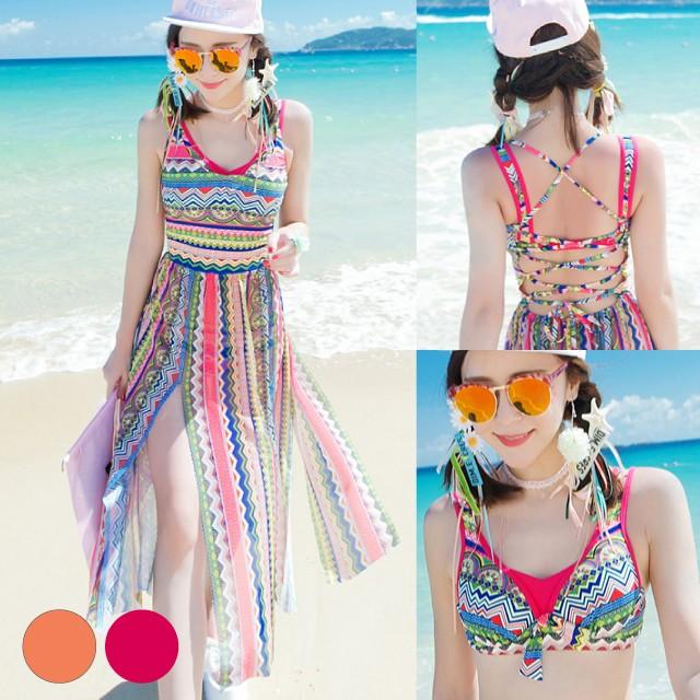 BONBON ワンピース　水着　ボヘミアン　海外　1点物❗️ BONBON ワンピース 水着 ボヘミアン 海外 1点物❗️