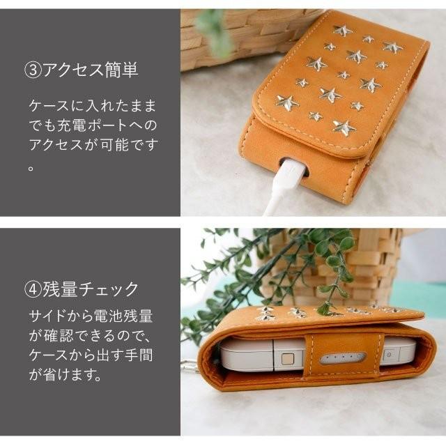 アイコス ケース カバー レザー メンズ レディース スタッズ おしゃれ