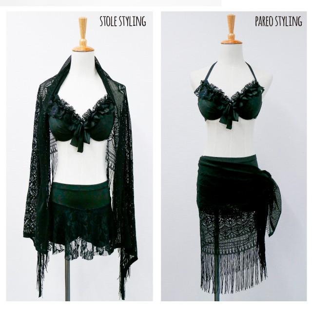 水着 レディース ビキニ フリル ショートパンツ パレオ ストール